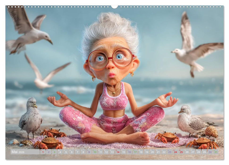 Flotte Omas - Humorwerke (CALVENDO Wandkalender 2026)