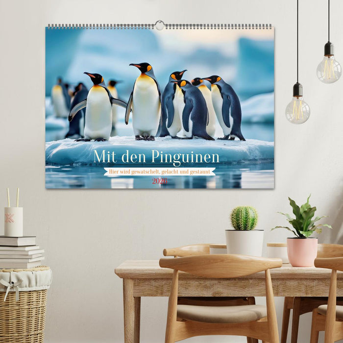 Mit den Pinguinen (CALVENDO Wandkalender 2026)