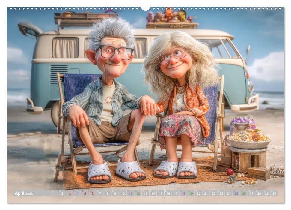 Flotte Omas - Humorwerke (CALVENDO Premium Wandkalender 2026)
