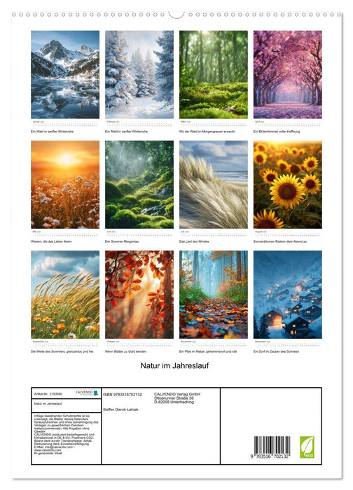 Natur im Jahreslauf (CALVENDO Premium Wandkalender 2026)