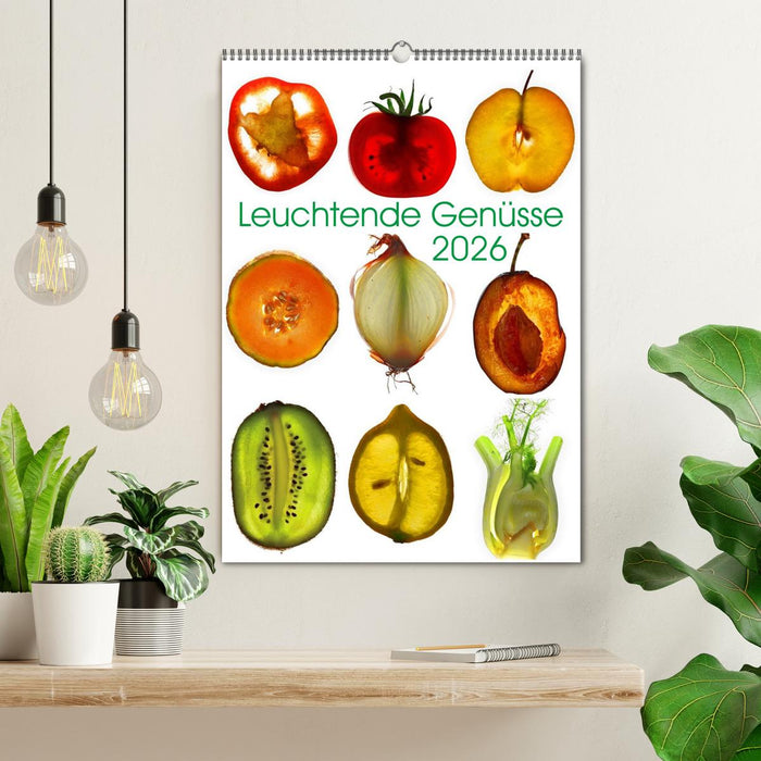 Leuchtende Genüsse (CALVENDO Wandkalender 2026)