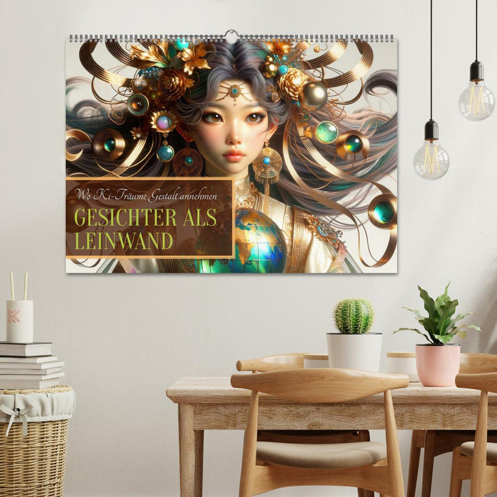 Gesichter als Leinwand (CALVENDO Wandkalender 2026)