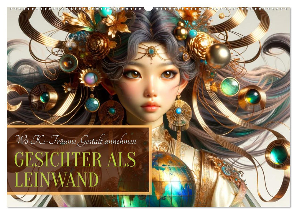 Gesichter als Leinwand (CALVENDO Wandkalender 2026)