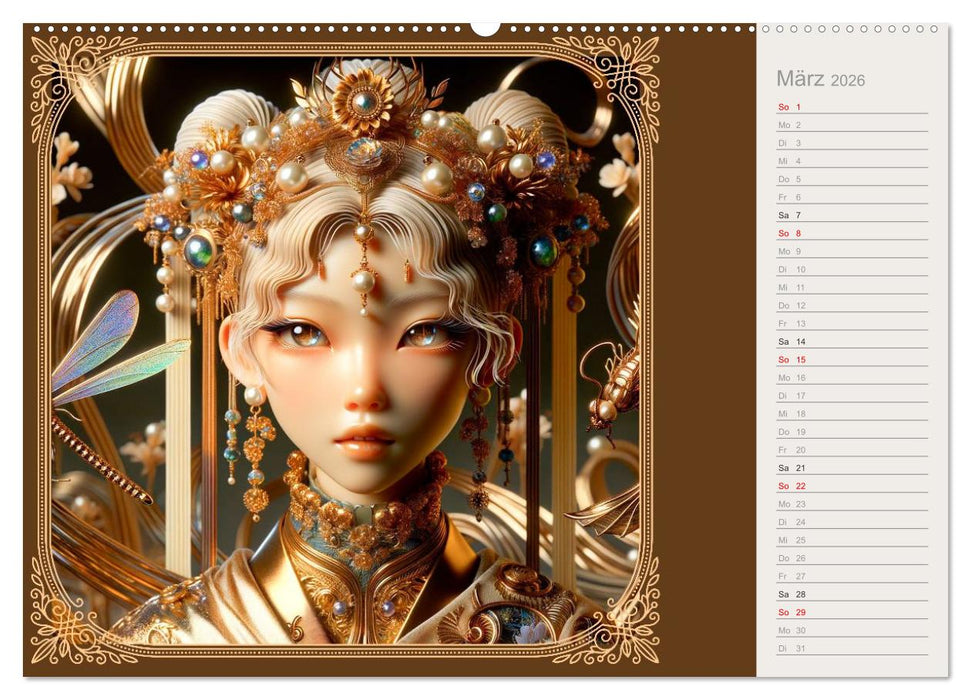 Gesichter als Leinwand (CALVENDO Wandkalender 2026)