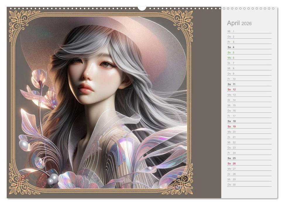 Gesichter als Leinwand (CALVENDO Wandkalender 2026)