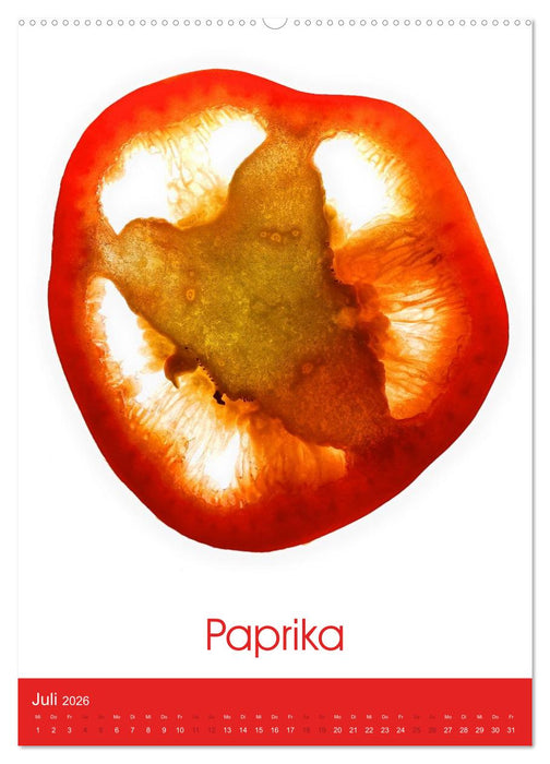 Leuchtende Genüsse (CALVENDO Premium Wandkalender 2026)