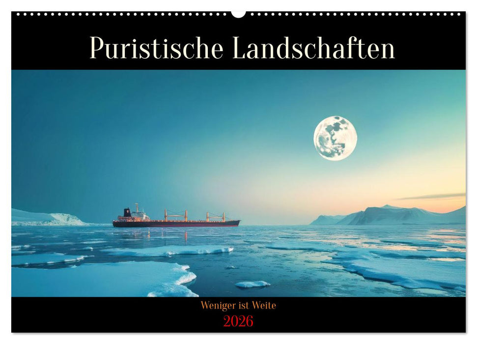 Puristische Landschaften (CALVENDO Wandkalender 2026)