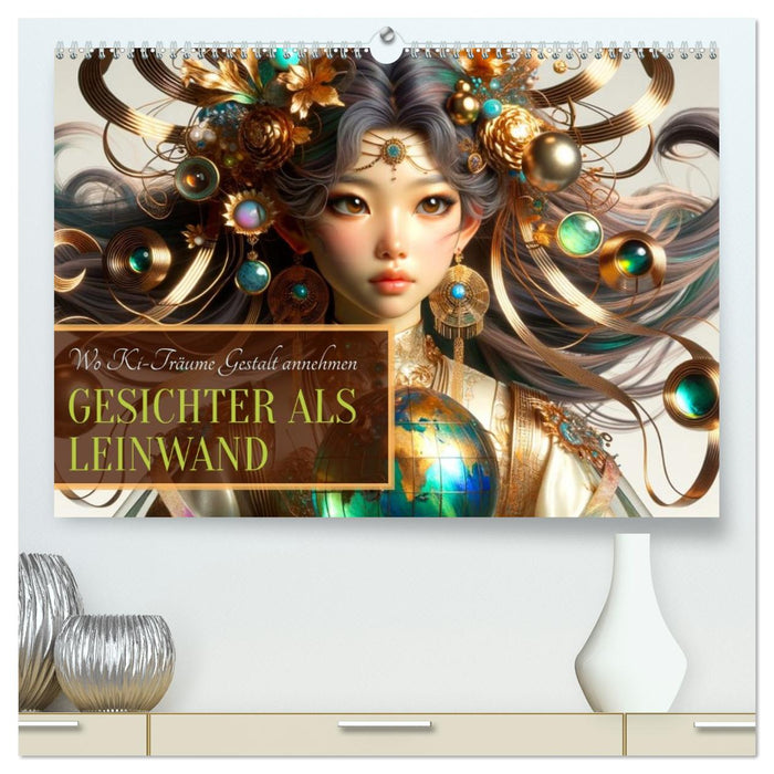 Gesichter als Leinwand (CALVENDO Premium Wandkalender 2026)