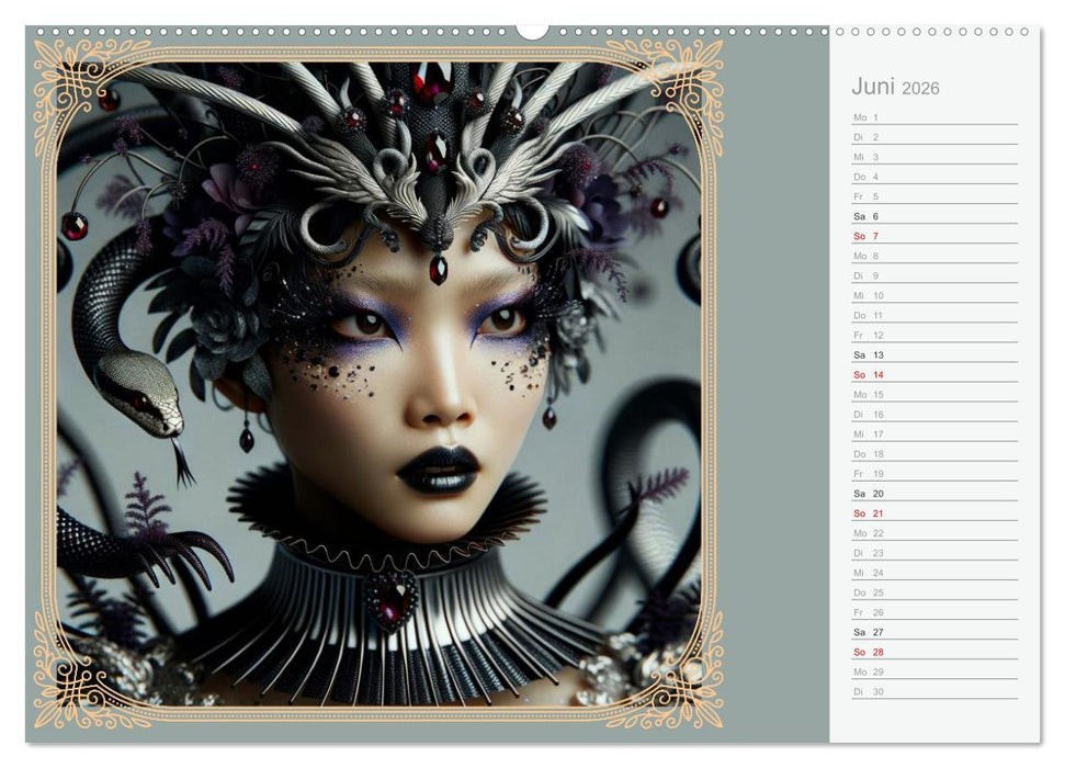 Gesichter als Leinwand (CALVENDO Premium Wandkalender 2026)