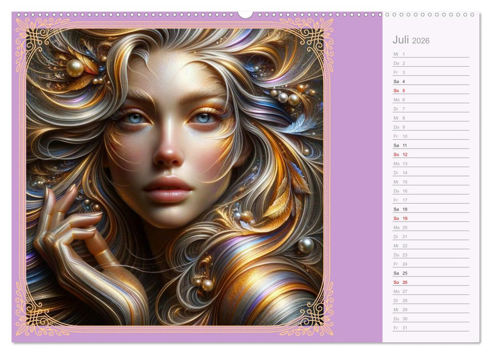 Gesichter als Leinwand (CALVENDO Premium Wandkalender 2026)