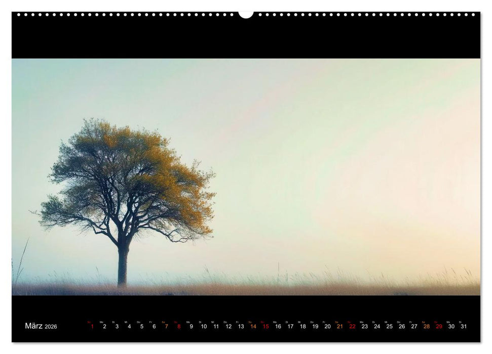 Puristische Landschaften (CALVENDO Premium Wandkalender 2026)