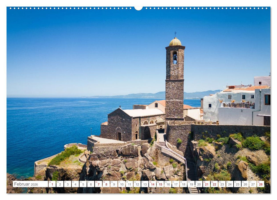 Sardinien. Schöne Landschaften und bunte Städte. (CALVENDO Premium Wandkalender 2026)