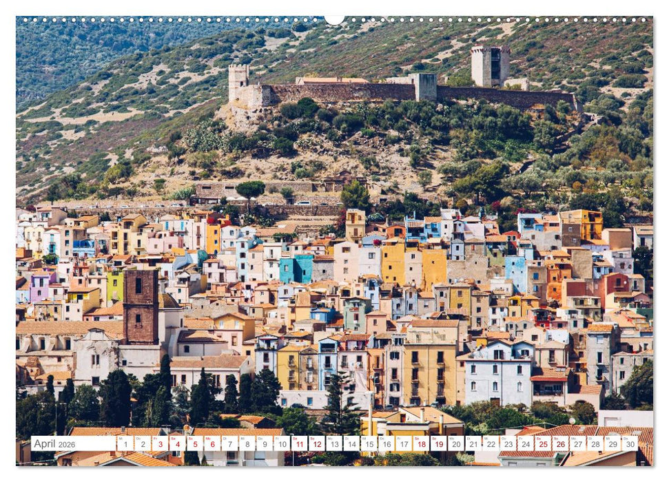Sardinien. Schöne Landschaften und bunte Städte. (CALVENDO Premium Wandkalender 2026)