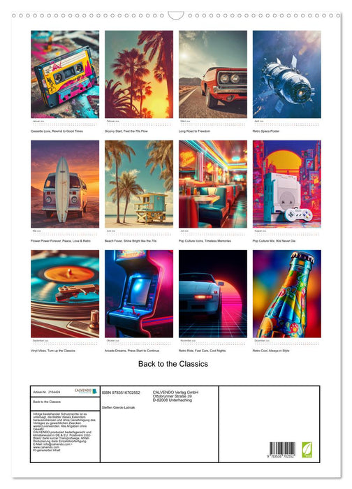 Back to the Classics (CALVENDO Wandkalender 2026)