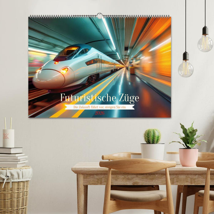 Futuristische Züge (CALVENDO Wandkalender 2026)