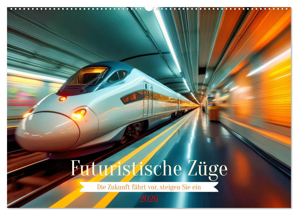 Futuristische Züge (CALVENDO Wandkalender 2026)