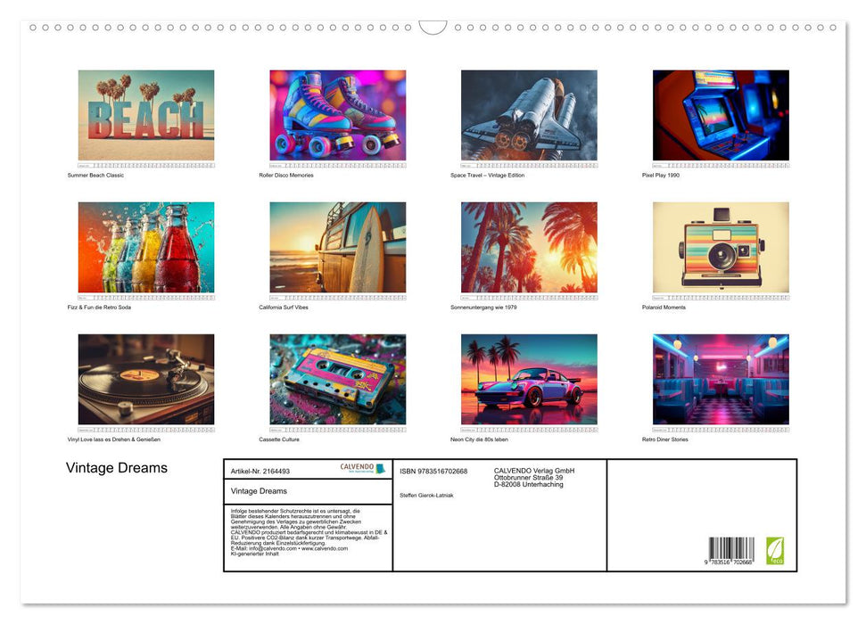 Vintage Dreams (CALVENDO Wandkalender 2026)