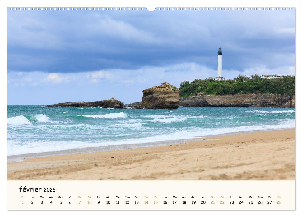 Entre monts et vagues - Une année au Pays Basque (CALVENDO Calendrier mensuel 2026)