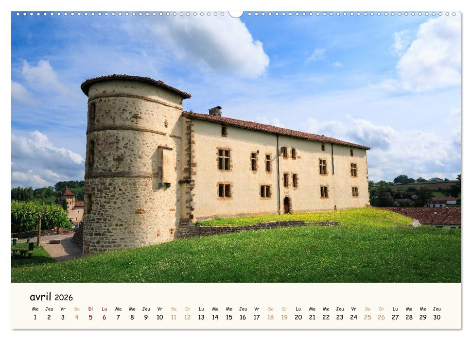 Entre monts et vagues - Une année au Pays Basque (CALVENDO Calendrier mensuel 2026)