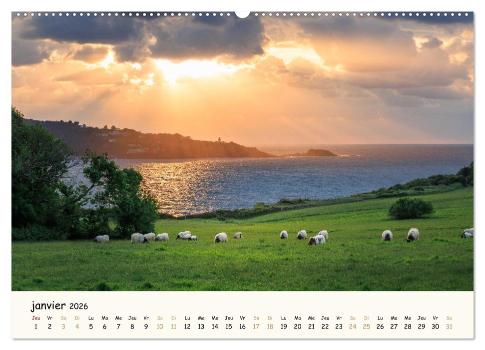 Entre monts et vagues - Une année au Pays Basque (CALVENDO Calendrier supérieur 2026)