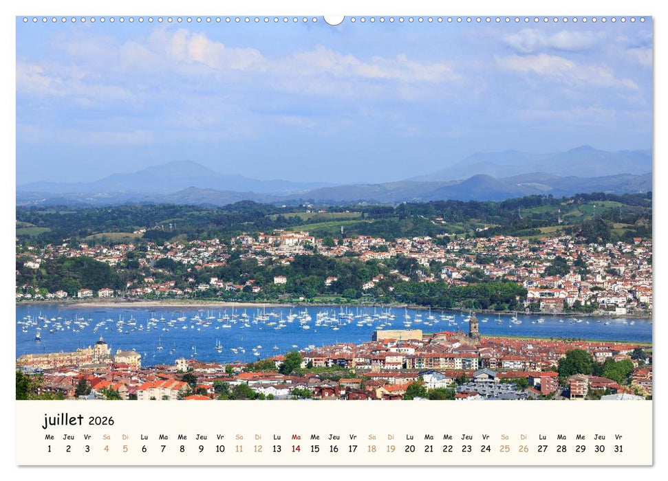 Entre monts et vagues - Une année au Pays Basque (CALVENDO Calendrier supérieur 2026)