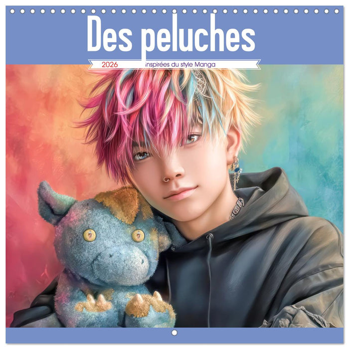 Des peluches - Inspirées du style Manga (CALVENDO Calendrier mensuel 2026)