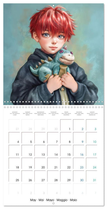 Des peluches - Inspirées du style Manga (CALVENDO Calendrier mensuel 2026)