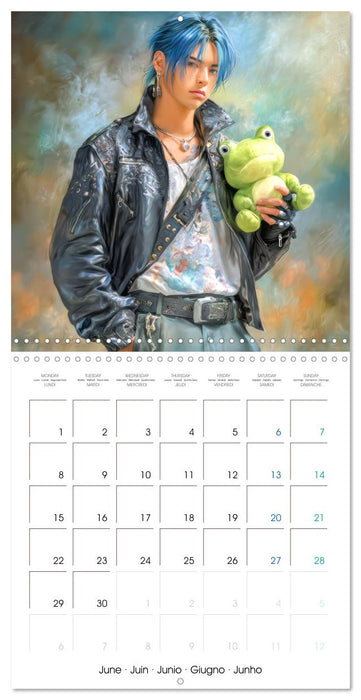 Des peluches - Inspirées du style Manga (CALVENDO Calendrier mensuel 2026)