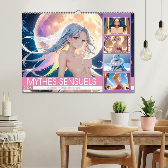 Mythes Sensuels - Déesses manga érotiques (CALVENDO Calendrier mensuel 2026)