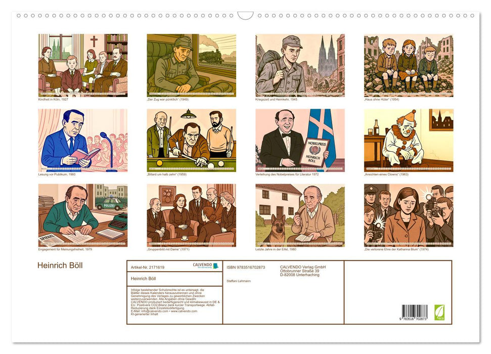 Heinrich Böll (CALVENDO Wandkalender 2026)