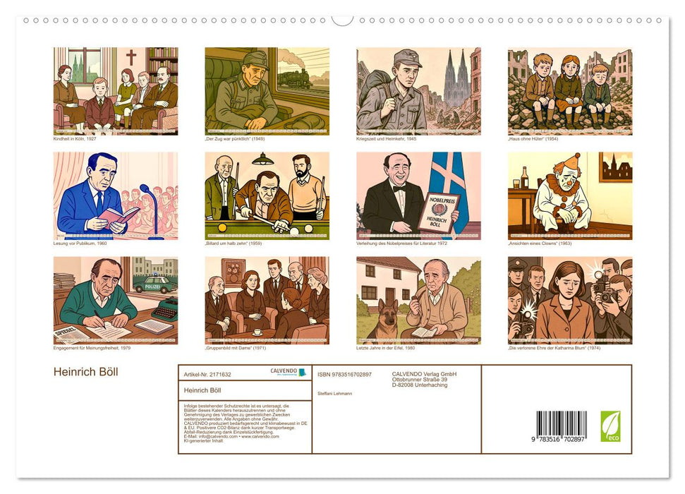 Heinrich Böll (CALVENDO Premium Wandkalender 2026)