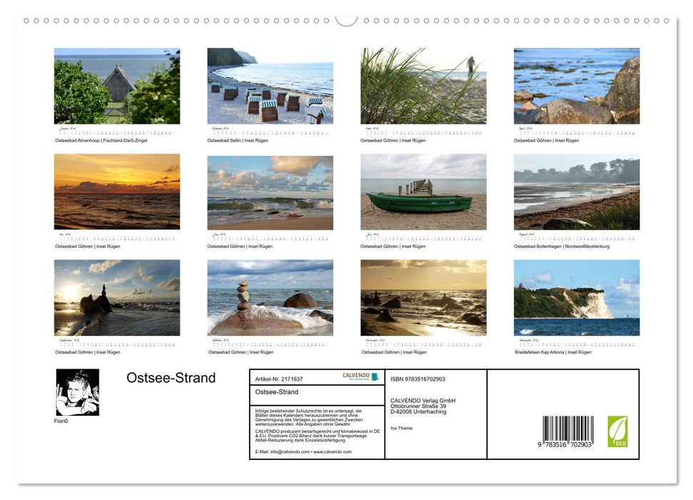 Ostsee-Strand (CALVENDO Premium Wandkalender 2026)