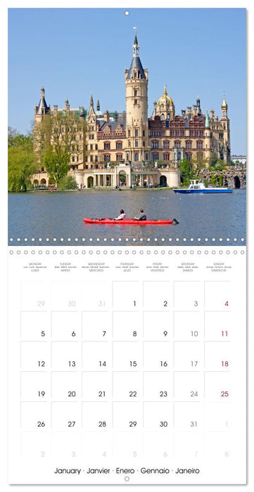 Romantic Castles and Palaces in Germany (CALVENDO Monthly Calendar 2026)