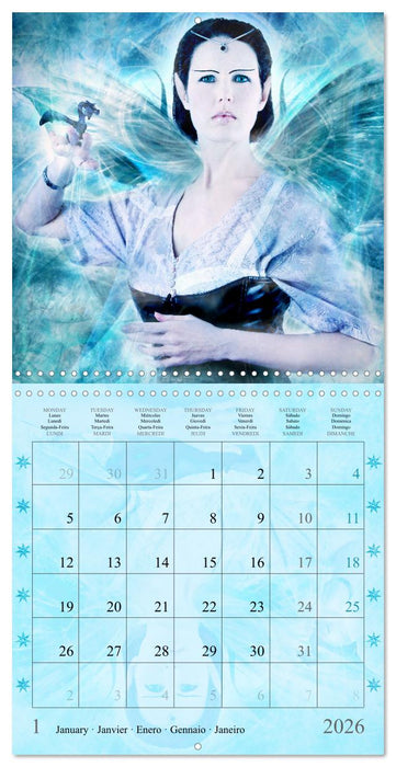 Witches and Elves (CALVENDO Monthly Calendar 2026)