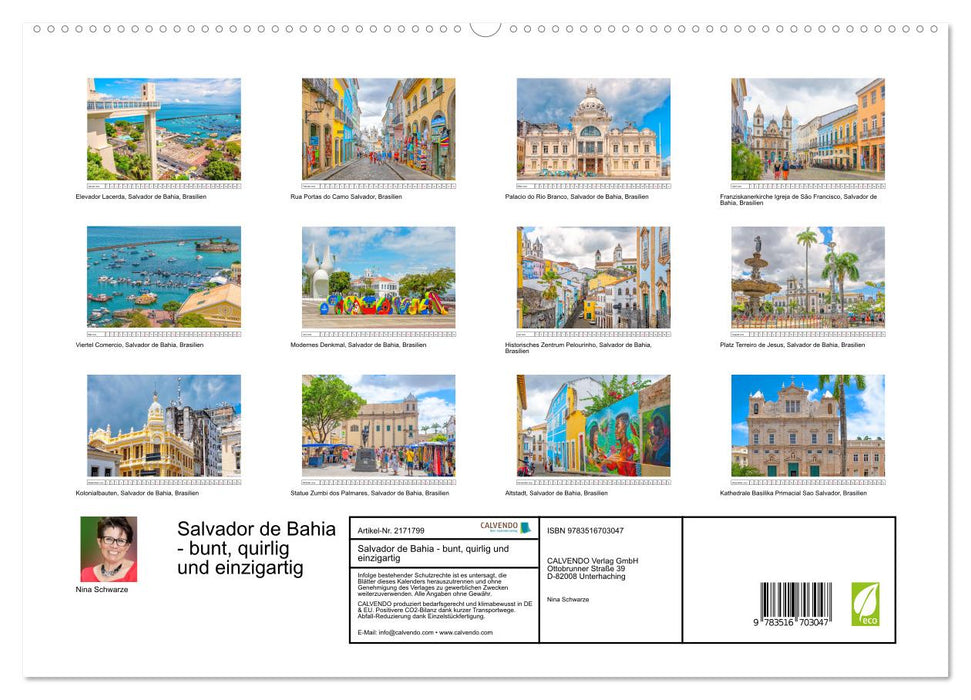 Salvador de Bahia - bunt, quirlig und einzigartig (CALVENDO Premium Wandkalender 2026)