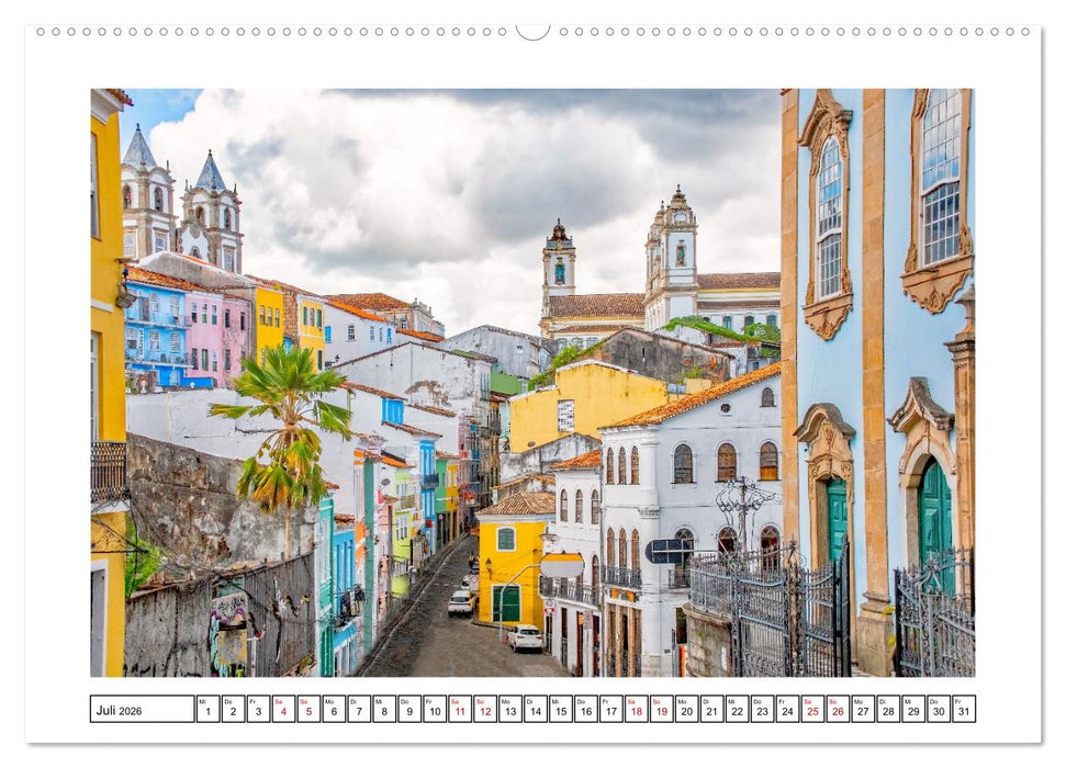 Salvador de Bahia - bunt, quirlig und einzigartig (CALVENDO Premium Wandkalender 2026)