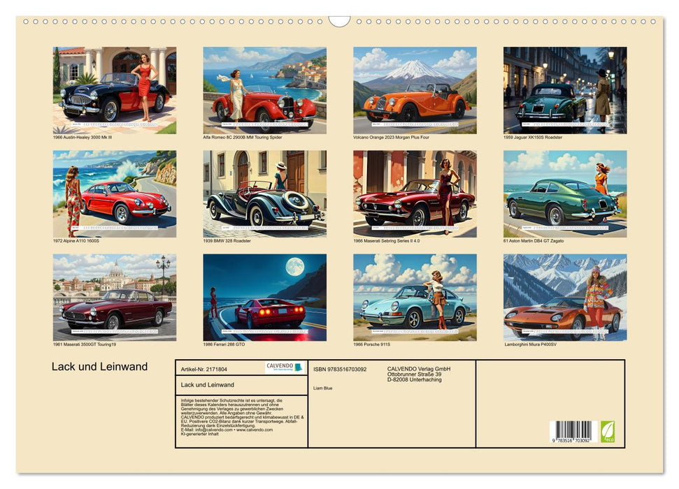 Lack und Leinwand (CALVENDO Wandkalender 2026)