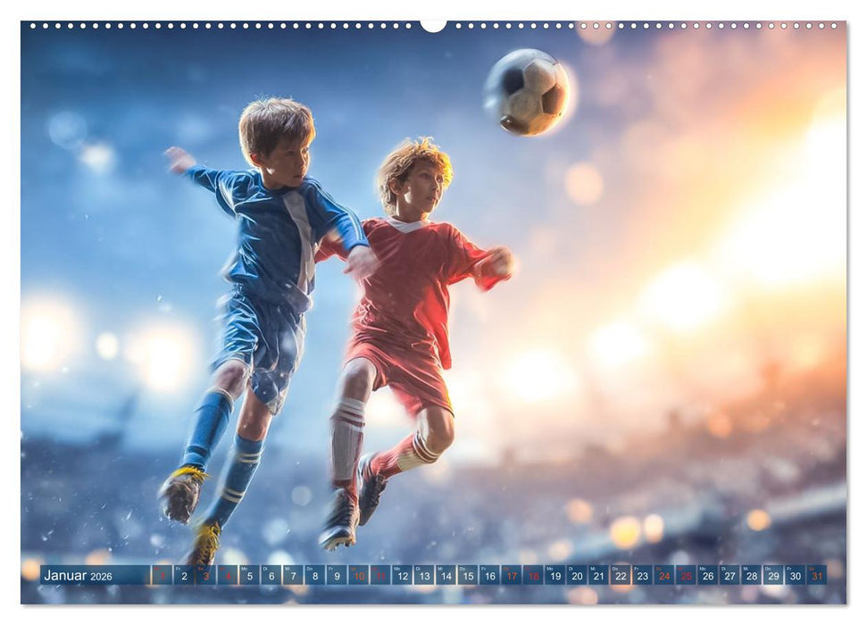Fussball - Kids in Action (CALVENDO Premium Wandkalender 2026)