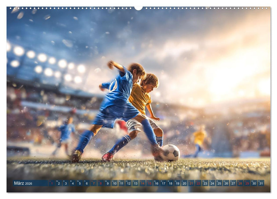 Fussball - Kids in Action (CALVENDO Premium Wandkalender 2026)