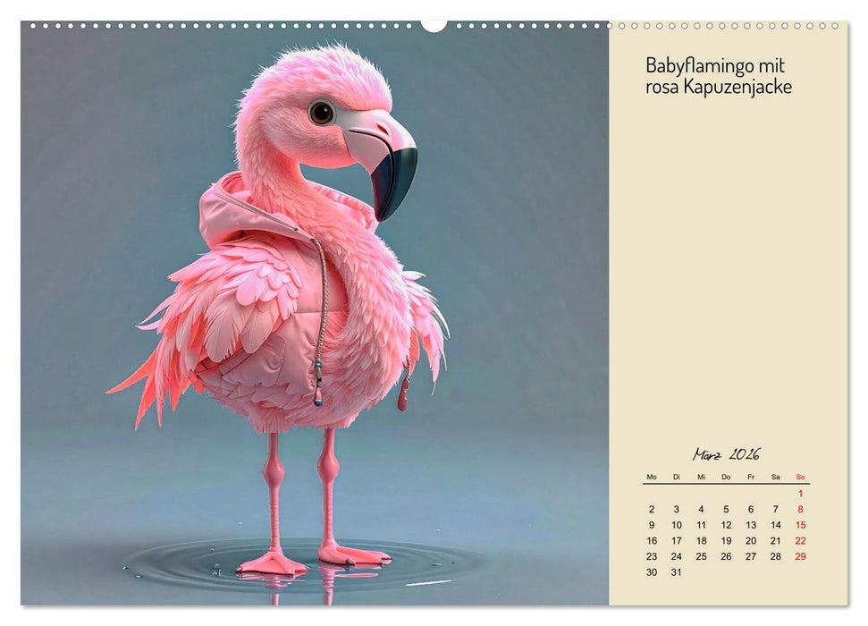 Vogelwelt, lustig, bunt und verspielt (CALVENDO Wandkalender 2026)