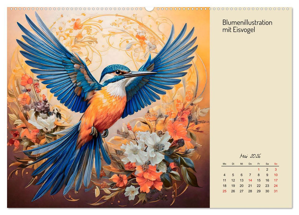 Vogelwelt, lustig, bunt und verspielt (CALVENDO Wandkalender 2026)