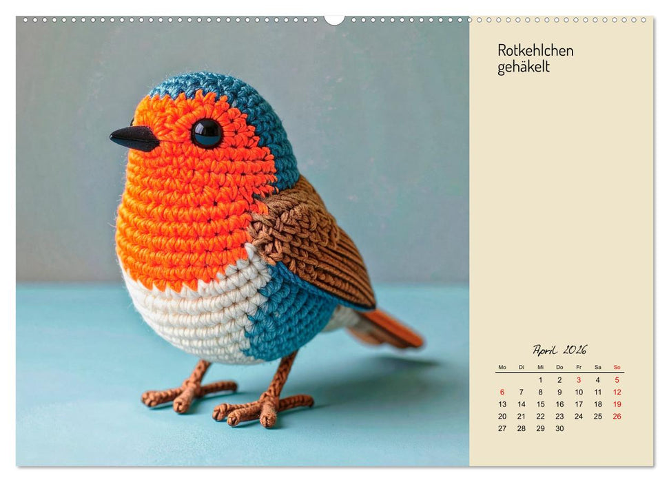 Vogelwelt, lustig, bunt und verspielt (CALVENDO Premium Wandkalender 2026)