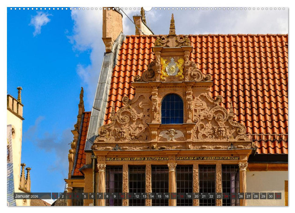Ein Blick auf Alte Hansestadt Lemgo (CALVENDO Premium Wandkalender 2026)