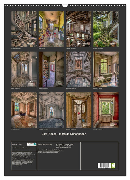Lost Places - morbide Schönheiten (CALVENDO Wandkalender 2026)