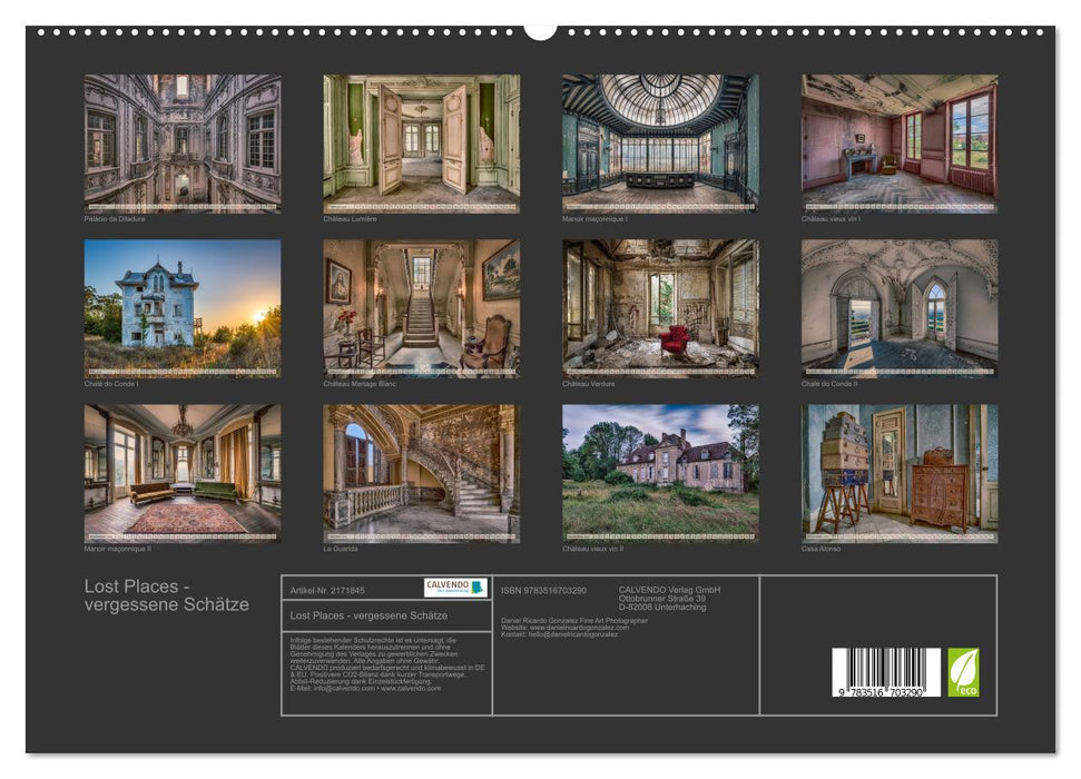 Lost Places - vergessene Schätze (CALVENDO Premium Wandkalender 2026)