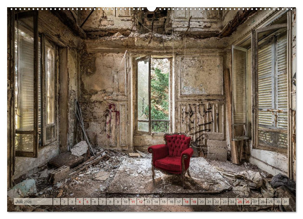 Lost Places - vergessene Schätze (CALVENDO Premium Wandkalender 2026)