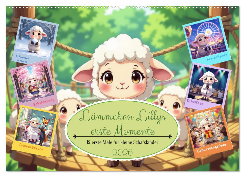 Lämmchen Lillys erste Momente (CALVENDO Wandkalender 2026)