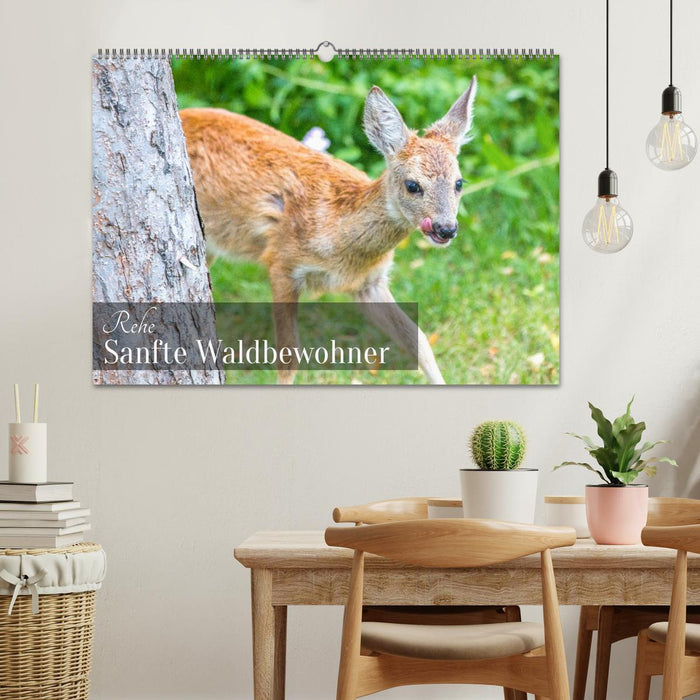 Rehe - Sanfte Waldbewohner (CALVENDO Wandkalender 2026)