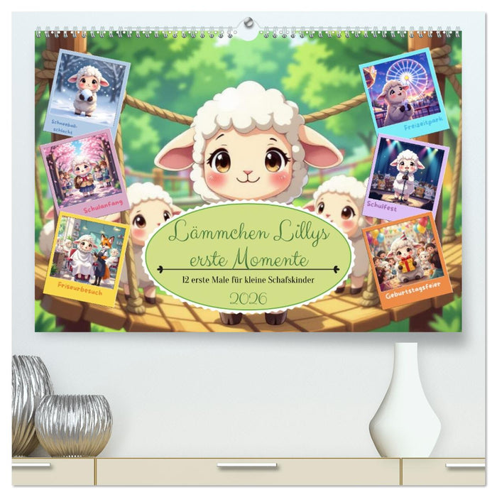 Lämmchen Lillys erste Momente (CALVENDO Premium Wandkalender 2026)