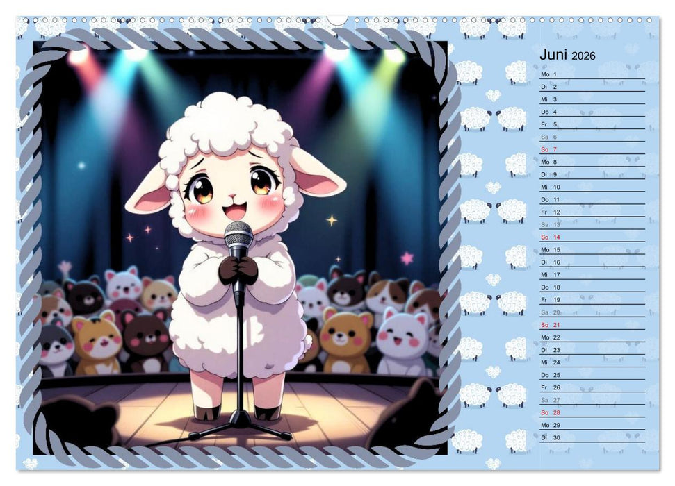 Lämmchen Lillys erste Momente (CALVENDO Premium Wandkalender 2026)